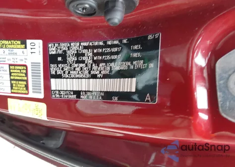 2017 Toyota Sienna Le 8 Passenger из США, поврежденный, VIN 5TDKZ3DC9HS856281